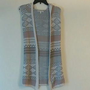 Sleeveless Hooded Cardigan. Must Bundle.